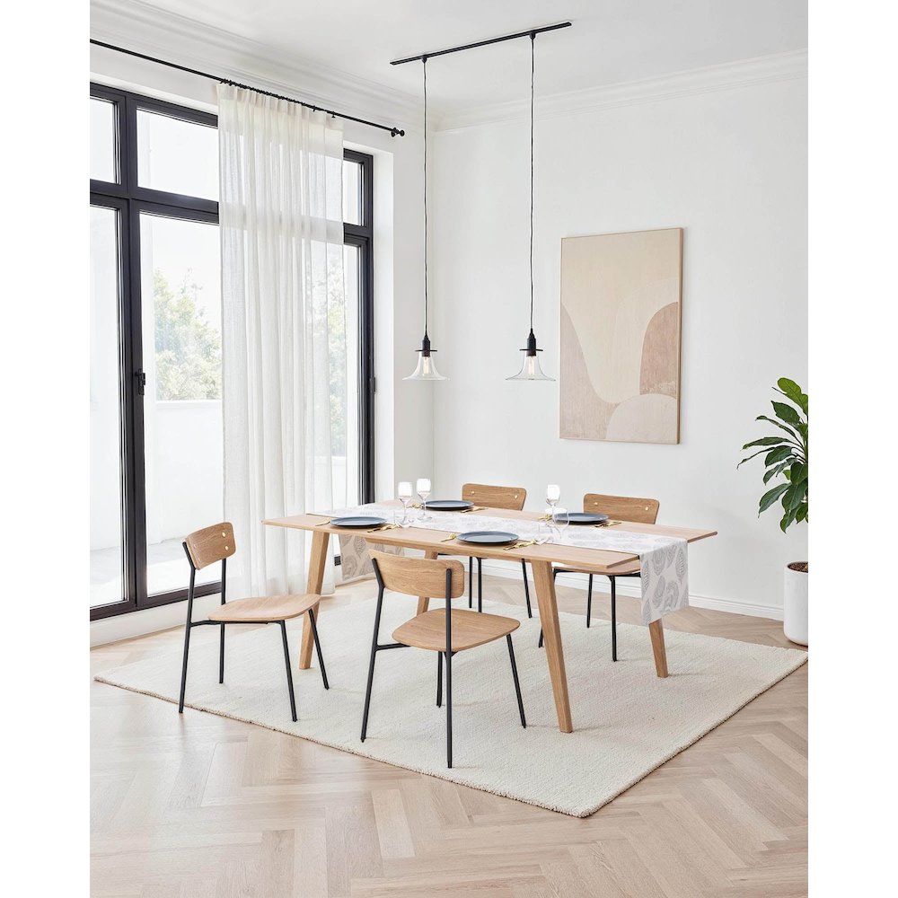 Colton Dining Chair - Natural Wood Seat. Picture 5