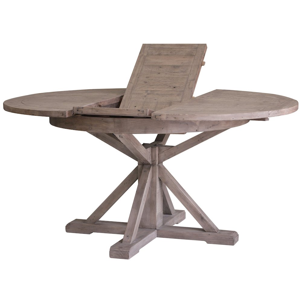 Irish Coast Round 47/63" Extension Dining Table - Rustic Sundried. Picture 4