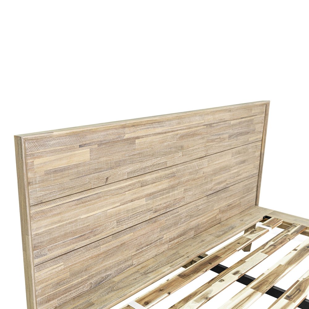 Gia King Bed - Light Driftwood. Picture 9