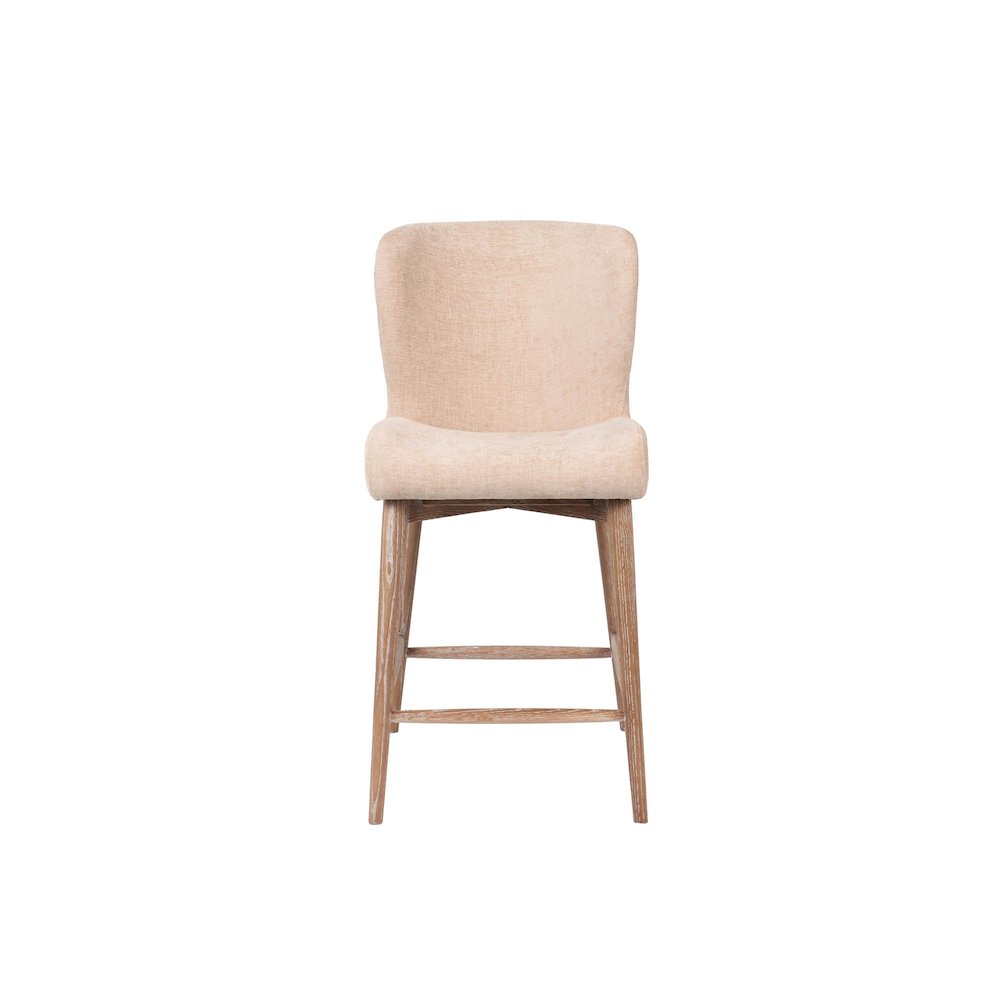 Uffizi Counter Stool - Champagne Chenille. Picture 2