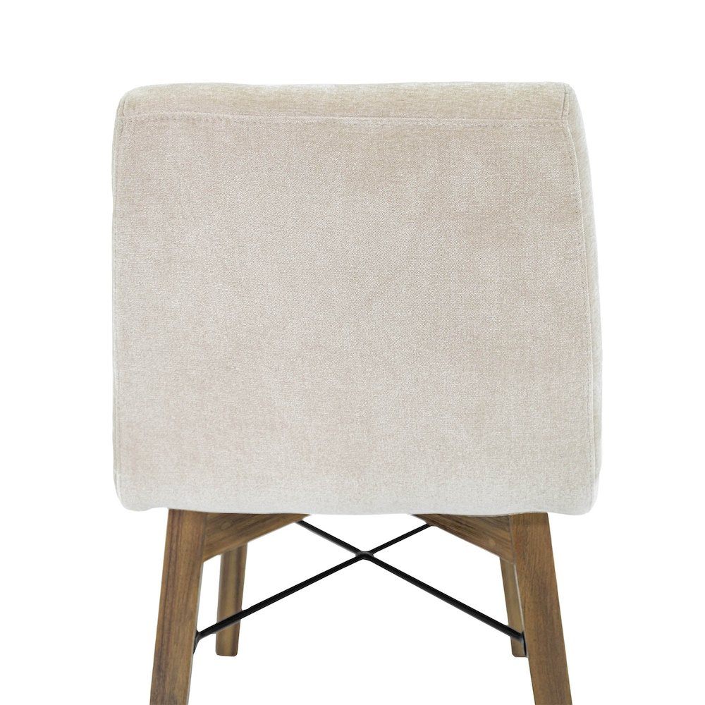Gia Dining Chair - Warm Pecan - Sand. Picture 11