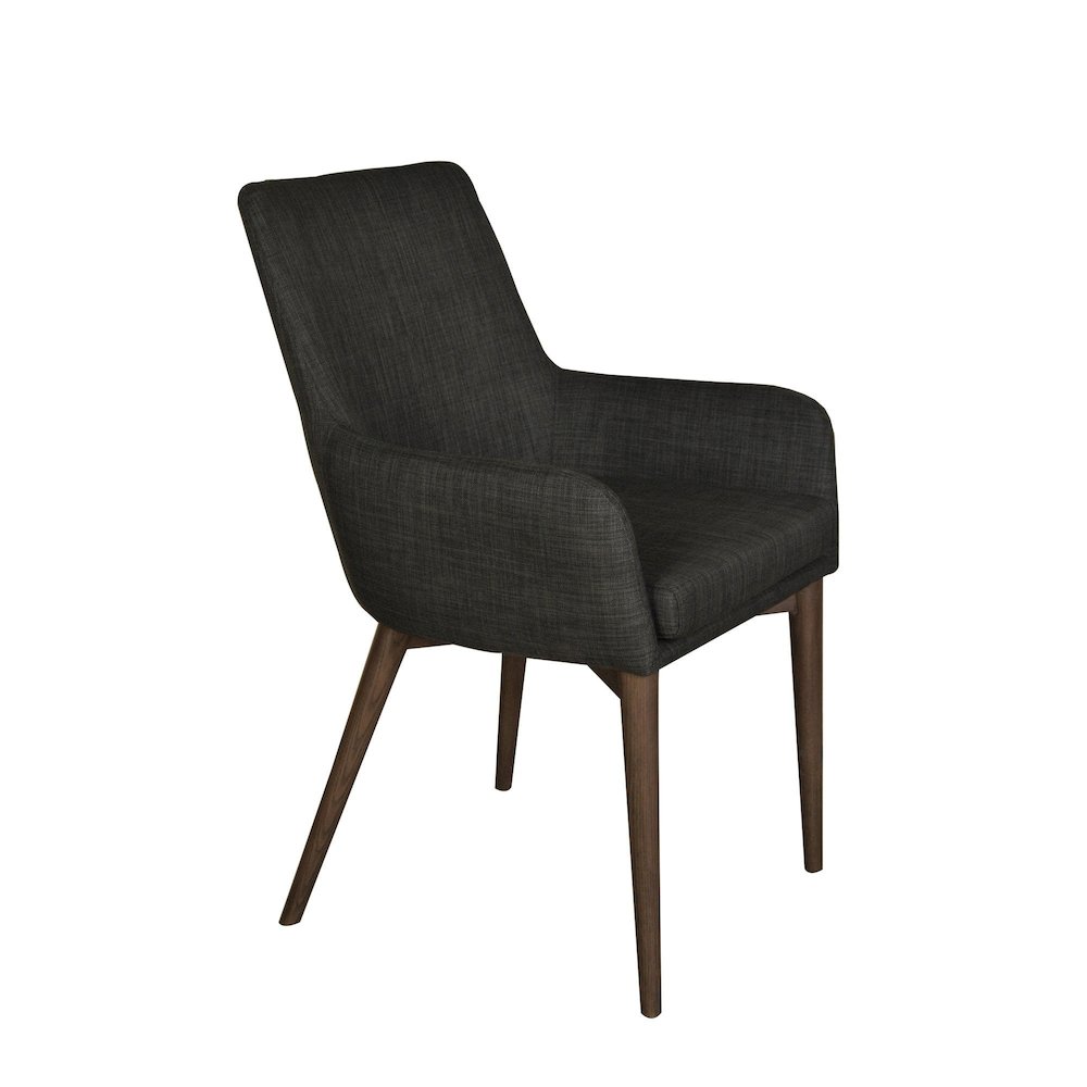 Fritz Arm Dining Chair - Dark Grey. Picture 1