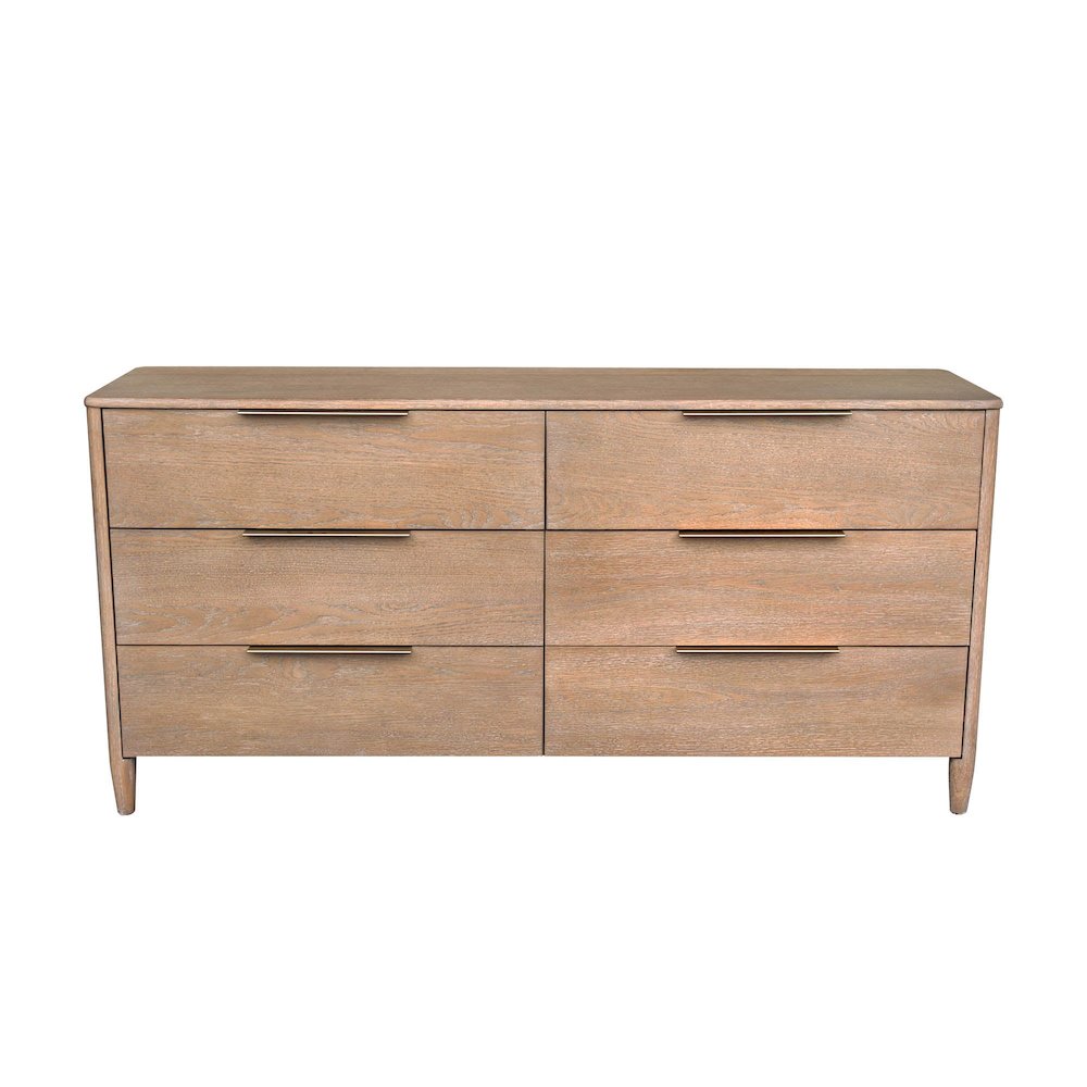 Kamelia 6 Drawer Dresser - Sand. Picture 4