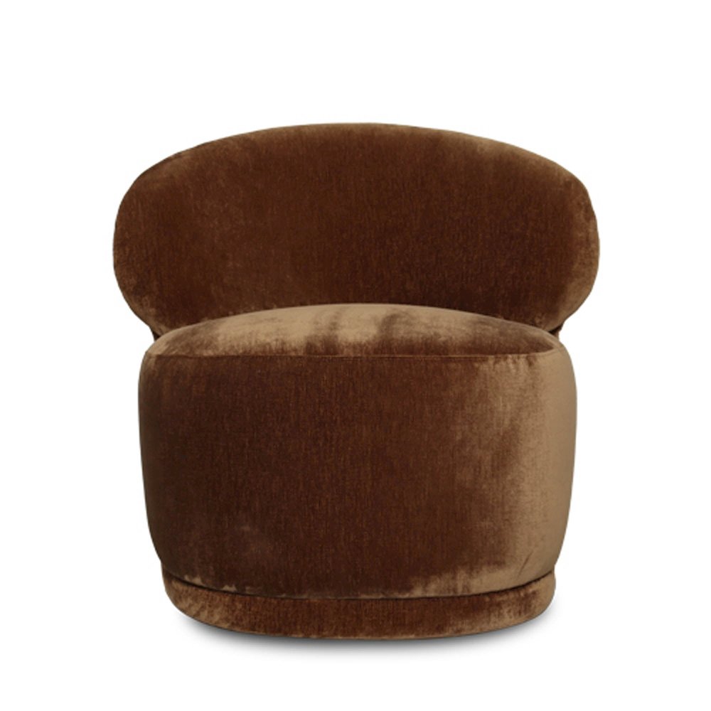 Rollo Club Chair - Distressed Velvet Bronze. Picture 5