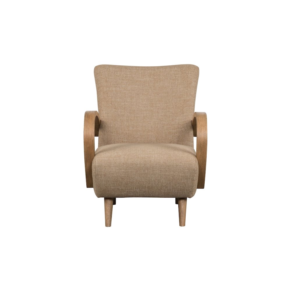 Louis Club Chair - Textured Honey. Picture 3
