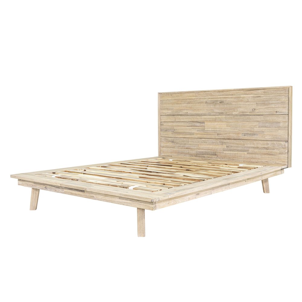 Gia Queen Bed - Light Driftwood. Picture 1