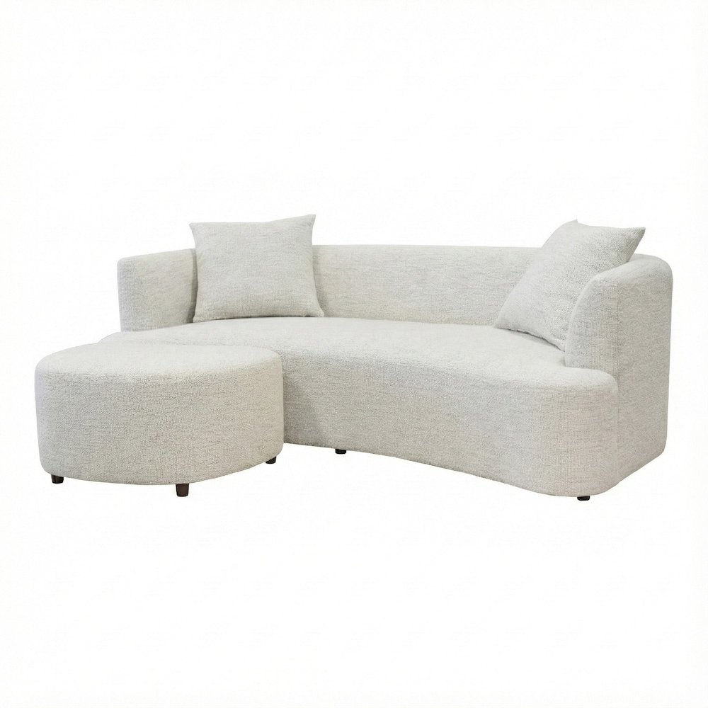 Isabella Sofa - Cream Weave. Picture 8