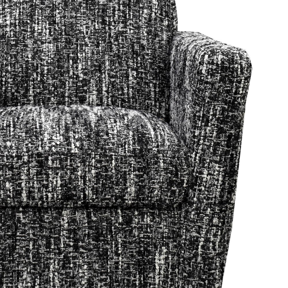 Cooper Swivel Club Chair - Chanel Black. Picture 11