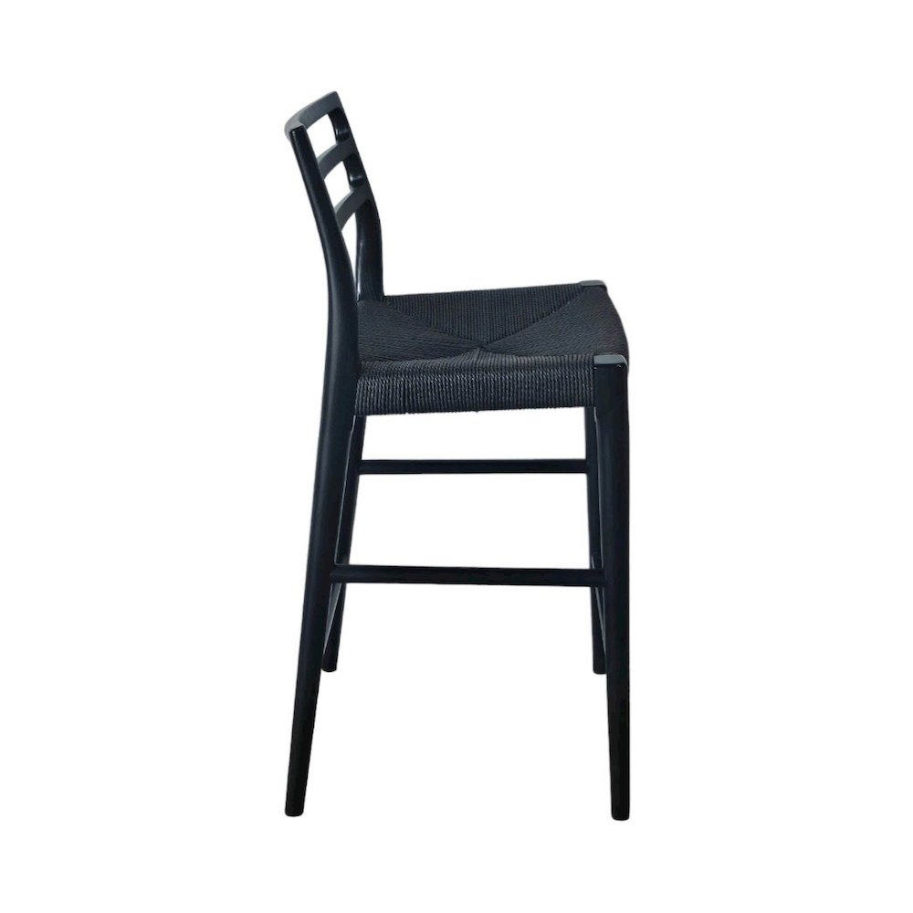 Java Bar Stool with 28" Seat Height - Black. Picture 3