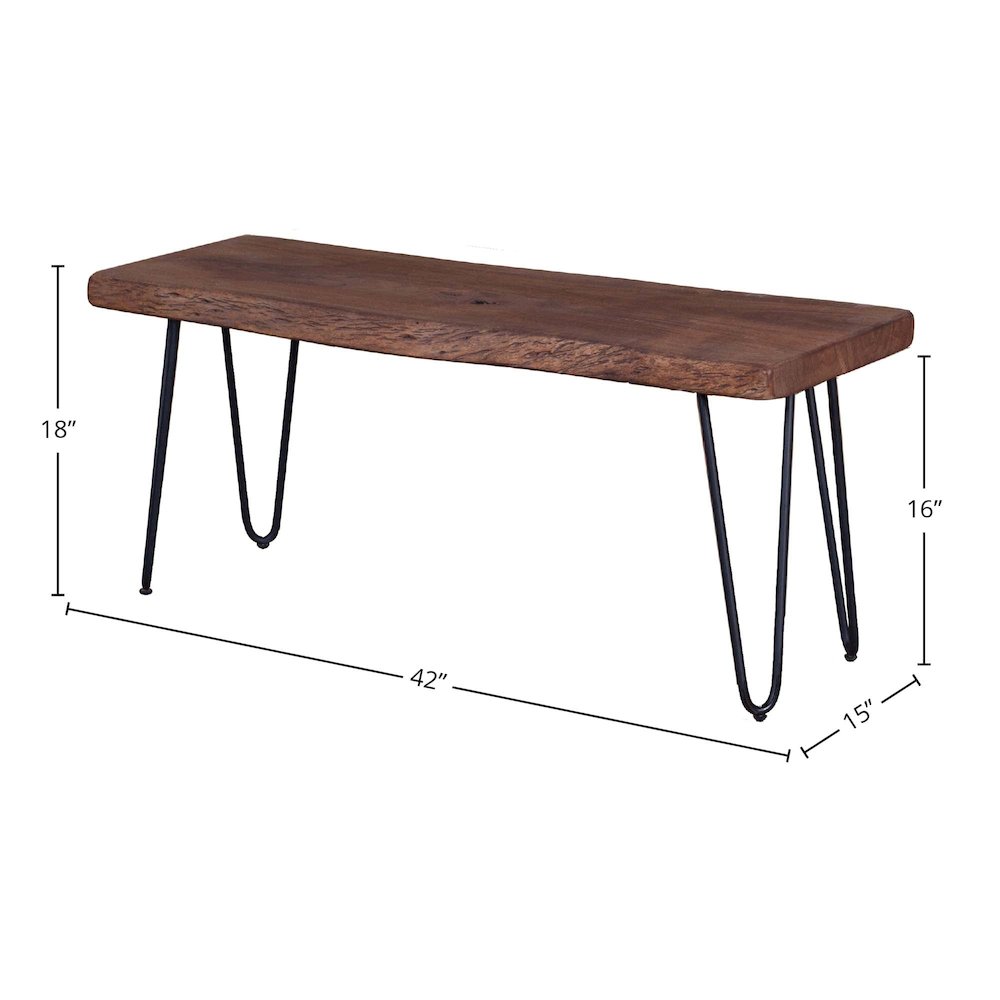 Organic Bench - Matte Brown. Picture 3