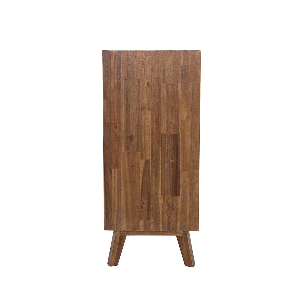 Gia 5 Drawer Chest - Warm Pecan. Picture 6