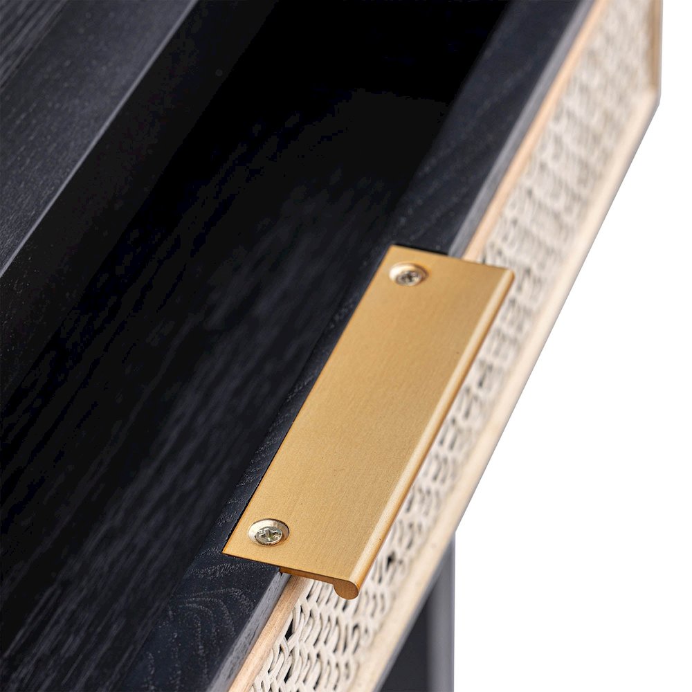 Rattan Desk - Ebony. Picture 9