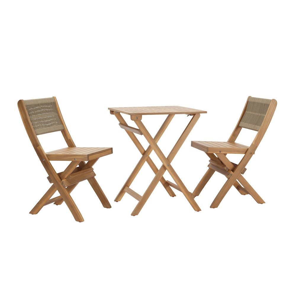 Balcony Outdoor - Foldable Bistro Set (1 Table & 2 Chairs). Picture 1
