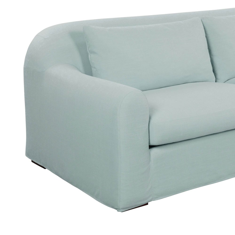Harper Slipcover Sofa - Linen Sky. Picture 7