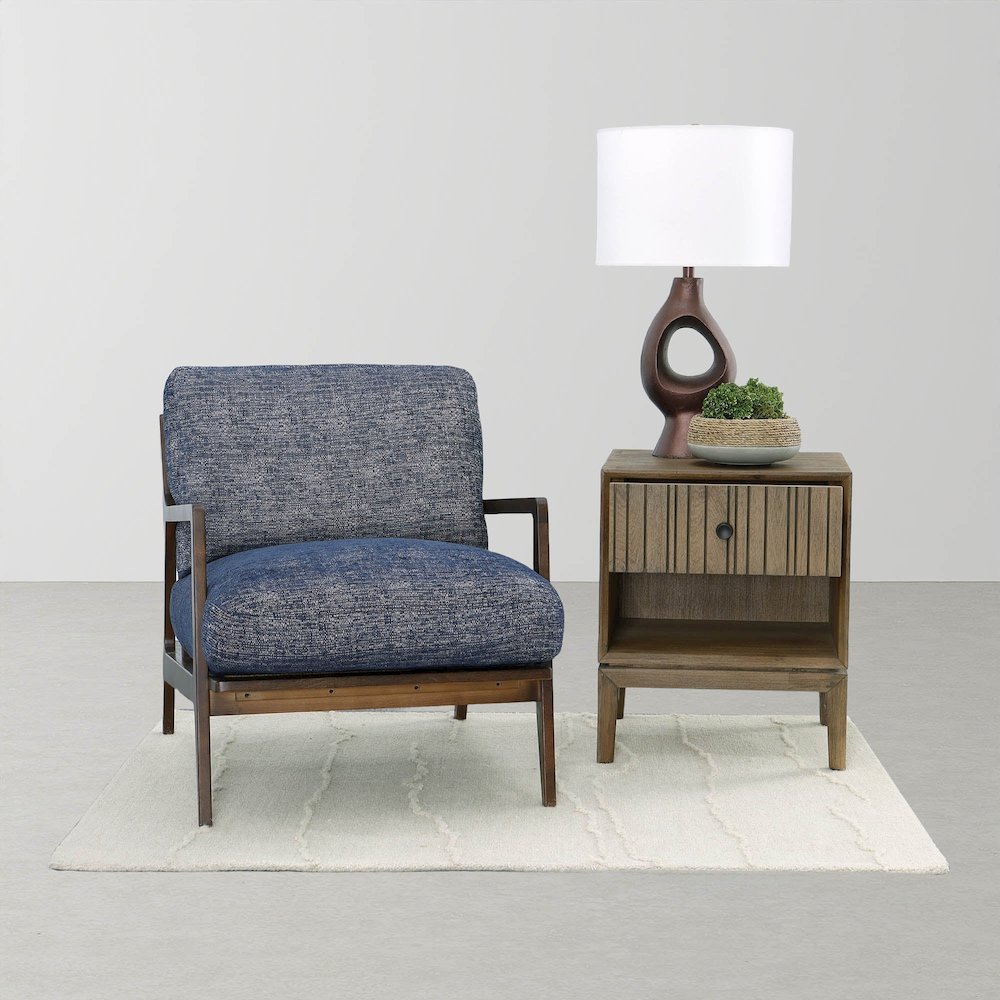 Las Vegas Lawrence Arm Chair - Royal Navy. Picture 8