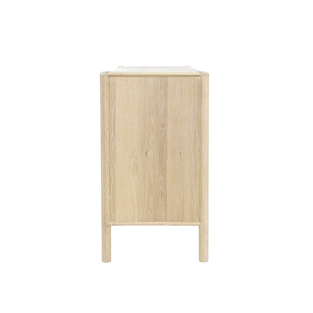 Runway 6 Drawer Dresser - Light Oak. Picture 6
