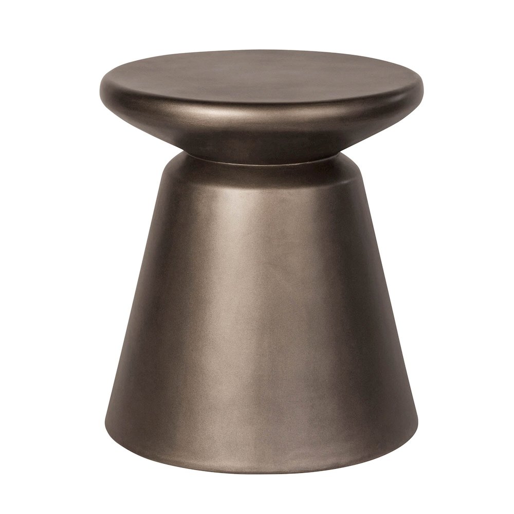 Concrete Mineral Side Table - Bronze. Picture 1