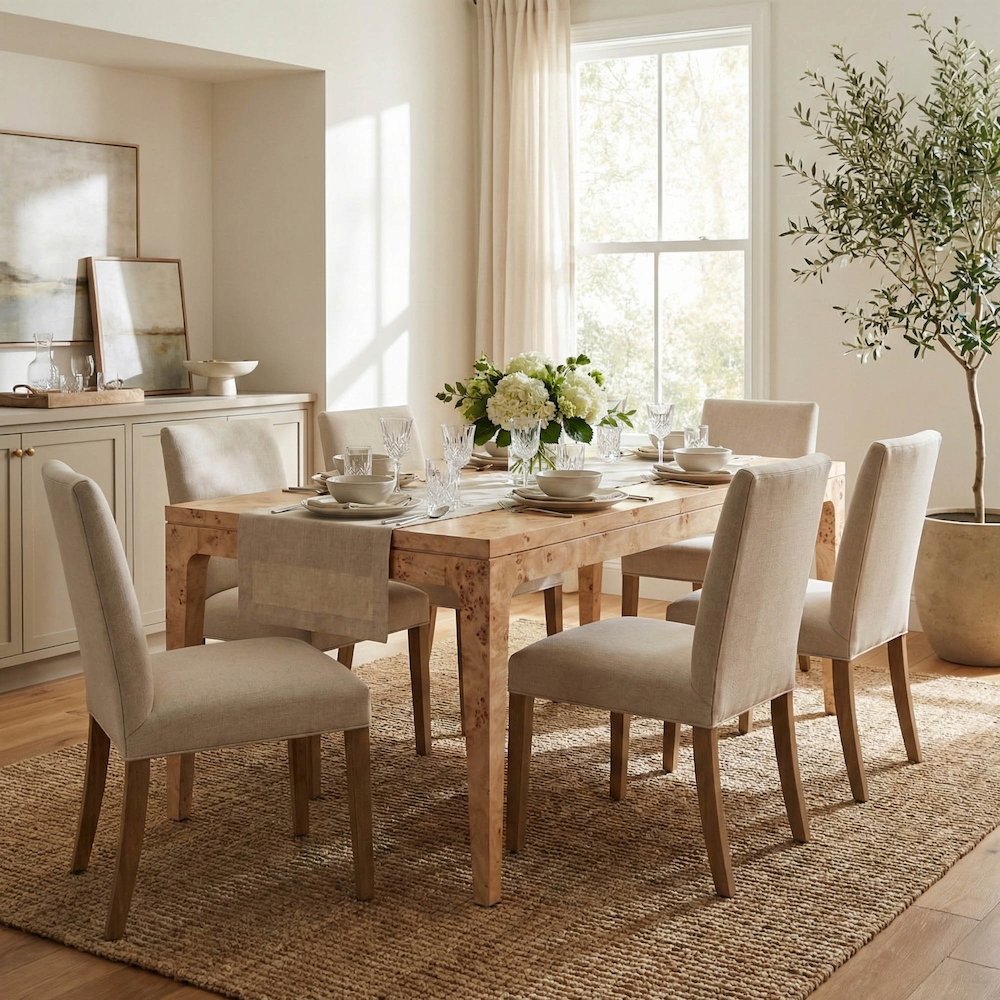 Mappa Regular Dining Table - Light Burl. Picture 2