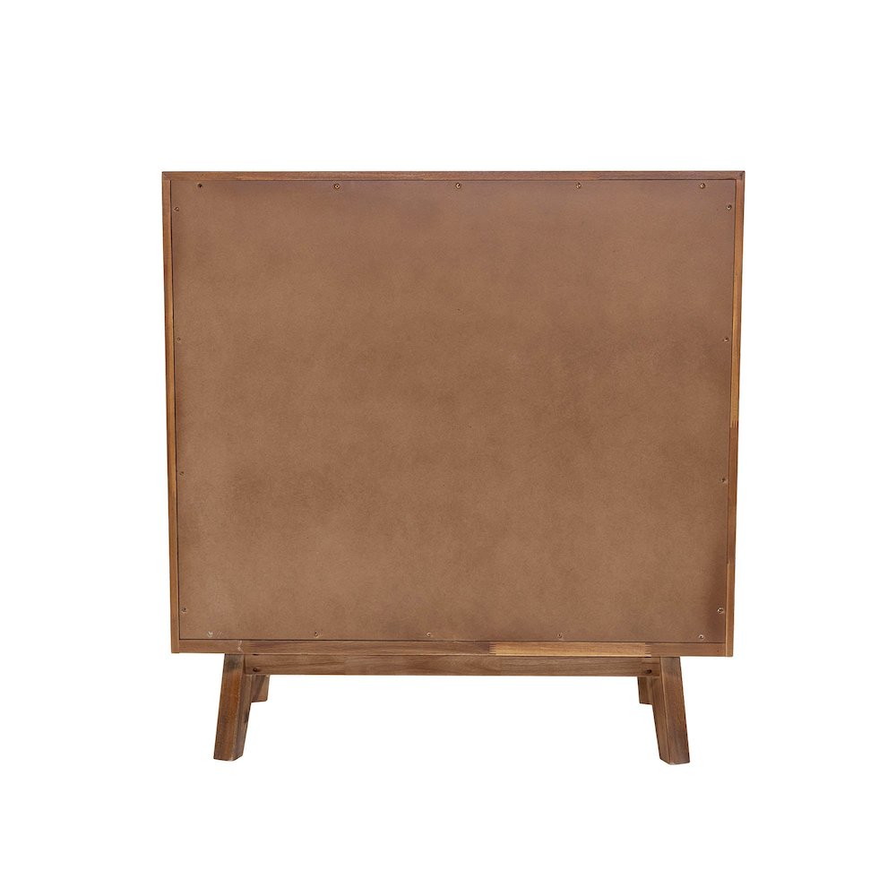 Gia 5 Drawer Chest - Warm Pecan. Picture 7