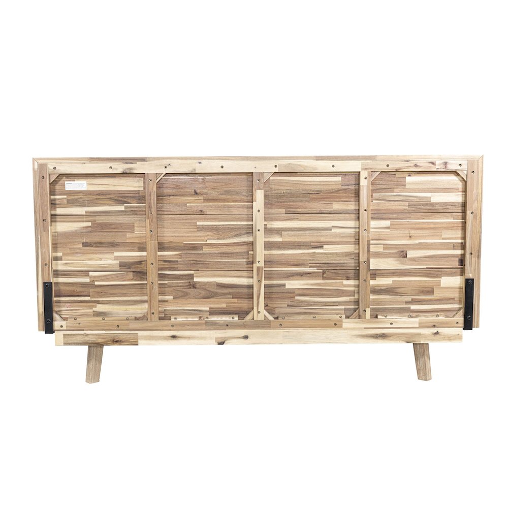Gia King Bed - Light Driftwood. Picture 11