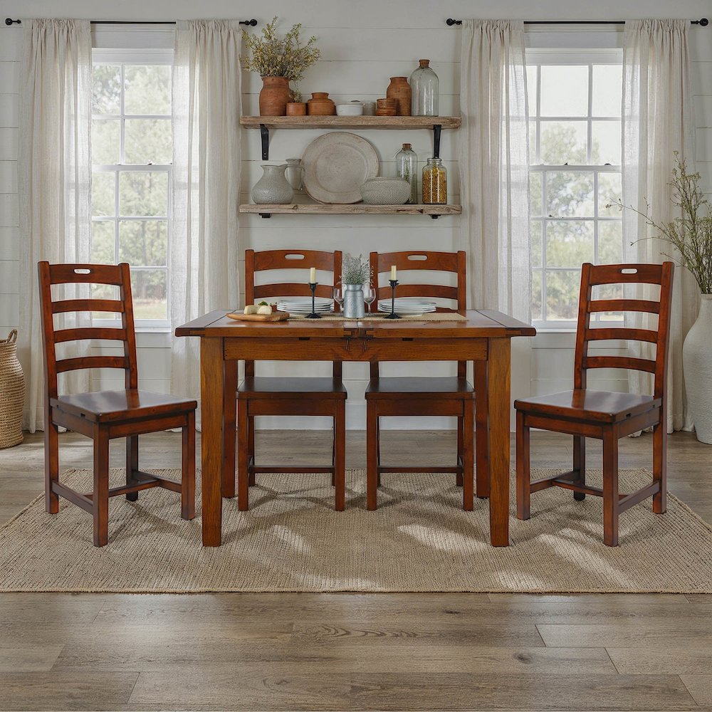 Irish Coast Small Extension Dining Table (47"/62") - African Dusk. Picture 2