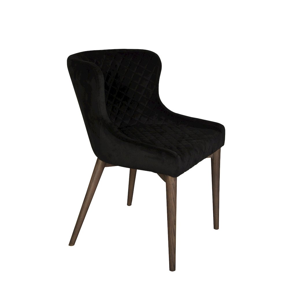 Mila Dining Chair - Black Velvet. Picture 10