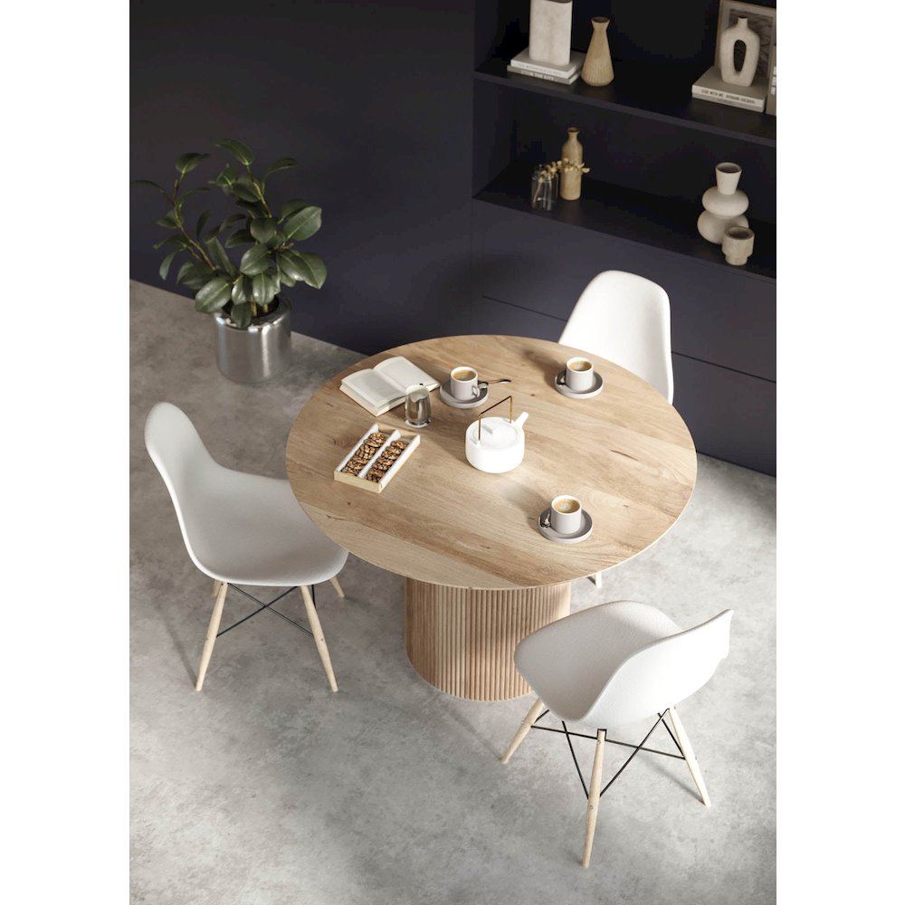 Cylinder Round Dining Table. Picture 8