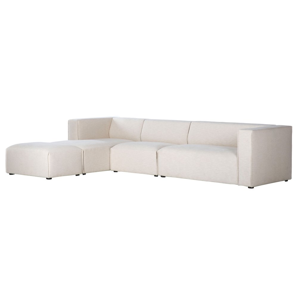 Premium Left Modular Sectional with Ottoman. Picture 1