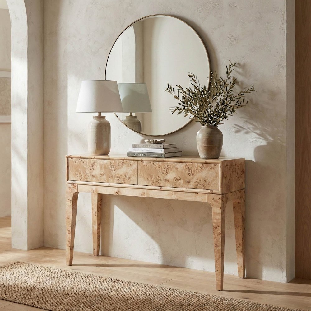 Mappa Console Table - Light Burl. Picture 8