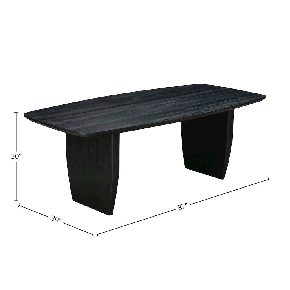 Tonic Dining Table - Black Oak. Picture 3