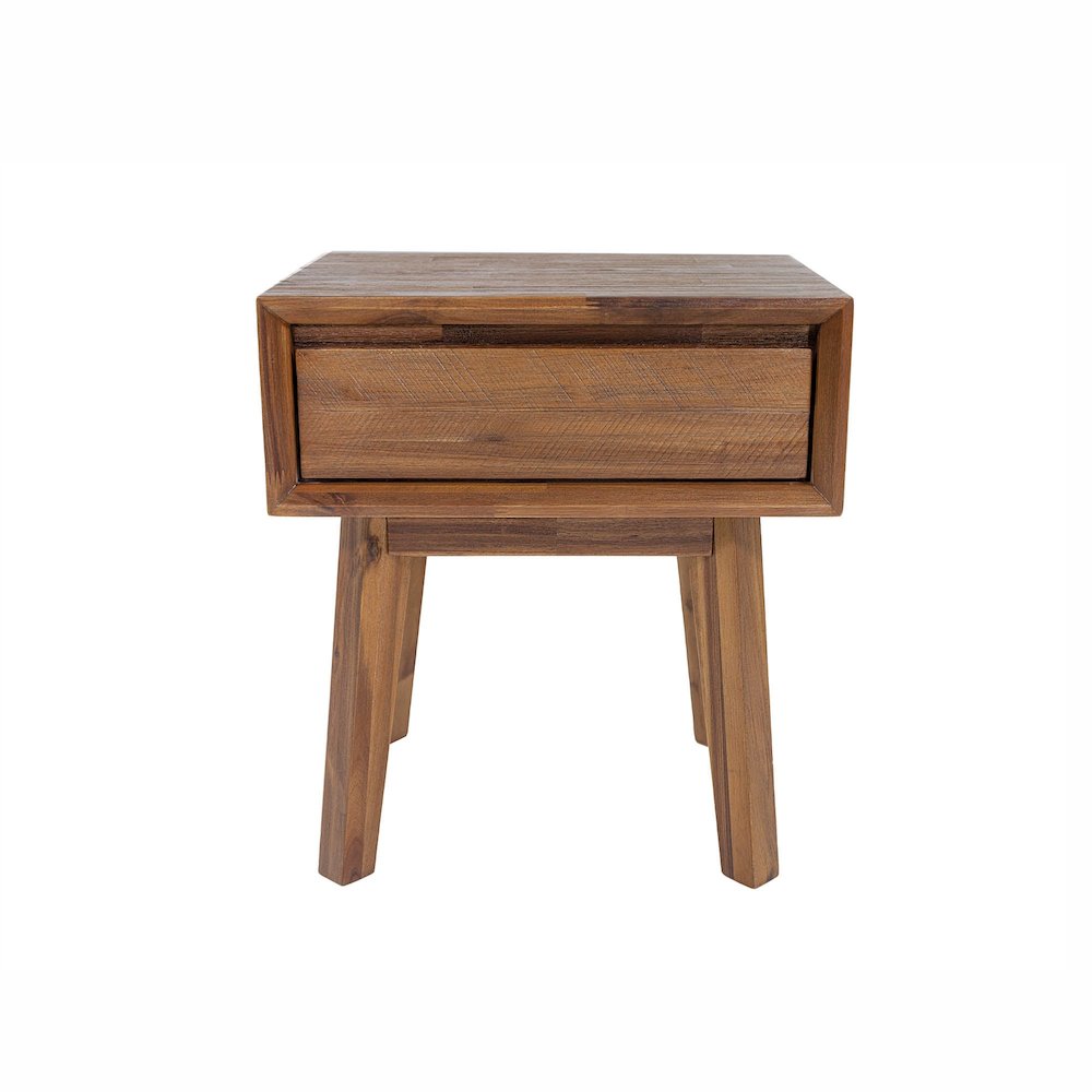 Gia 1 Drawer Nightstand - Warm Pecan. Picture 12