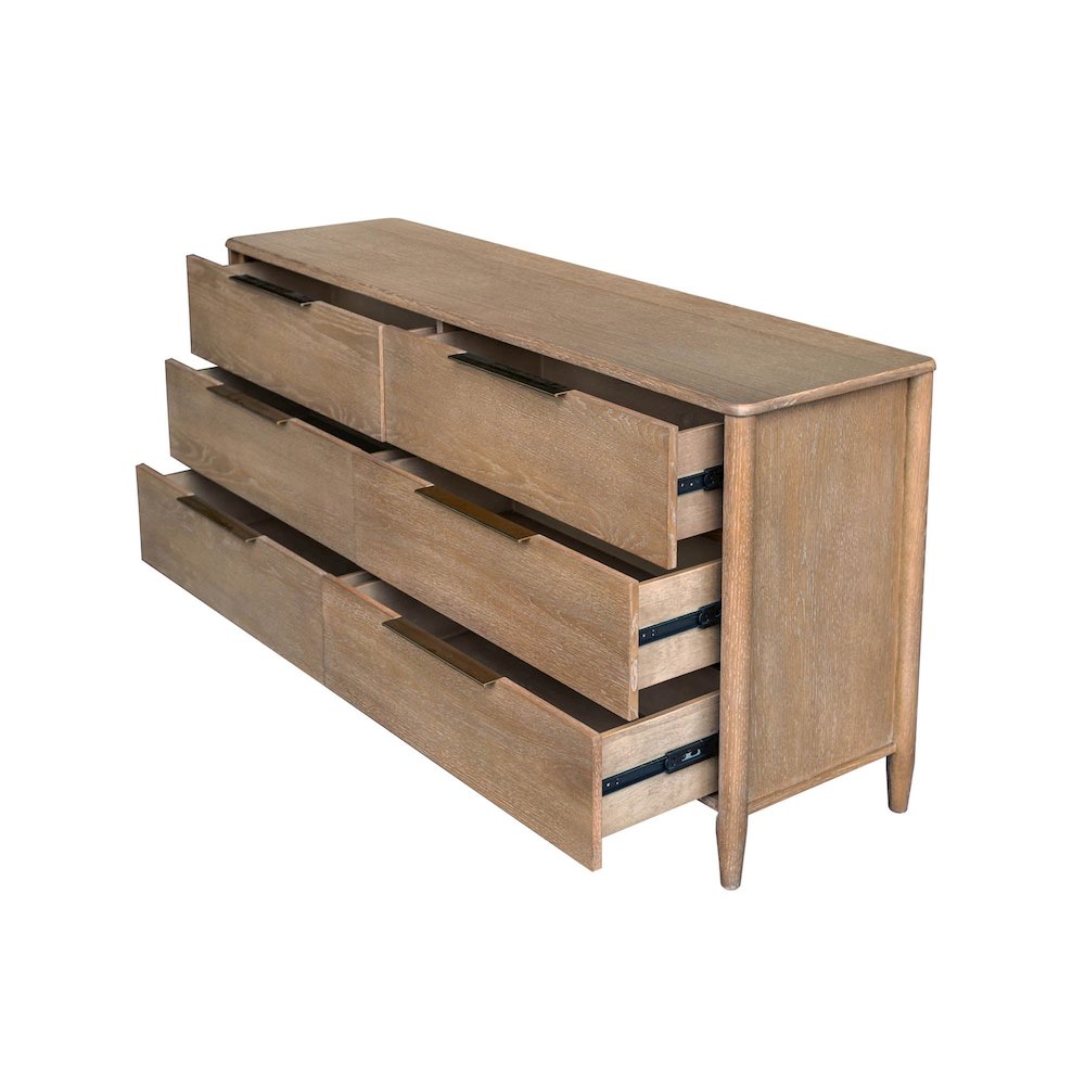 Kamelia 6 Drawer Dresser - Sand. Picture 6