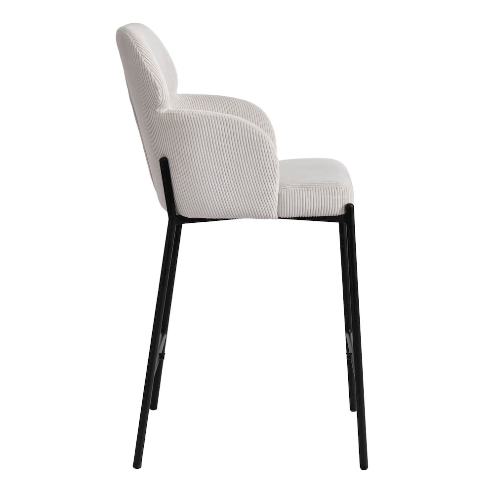Allegra Counter Stool - Corduroy White. Picture 7
