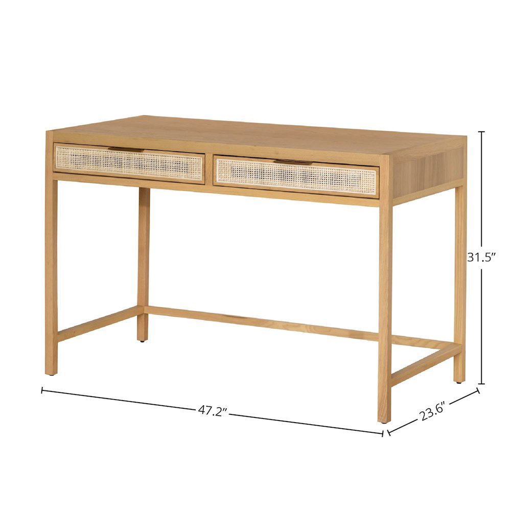 Rattan Desk - Natural. Picture 3