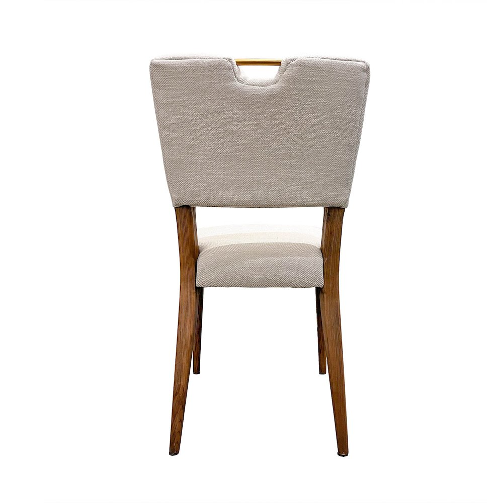 Luella Dining Chair - Sandy Beige/Cool Brown Legs. Picture 8