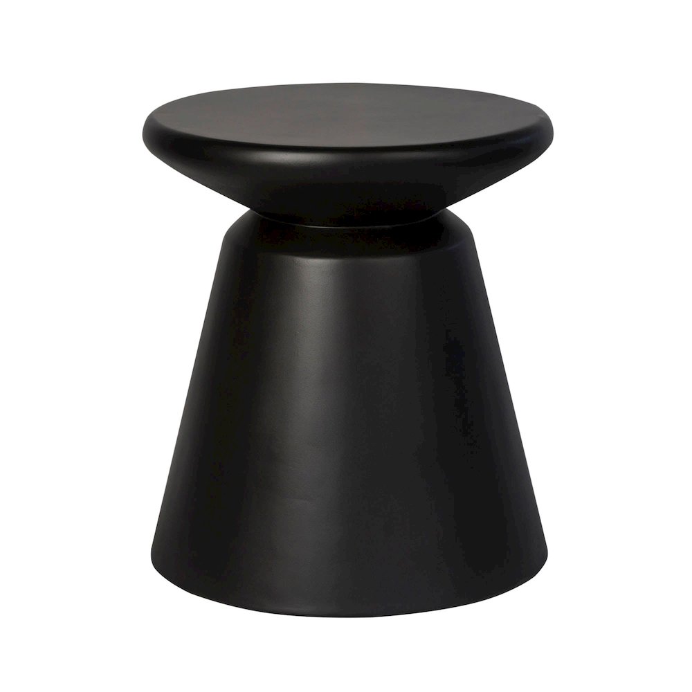 Concrete Mineral Side Table - Black. Picture 1
