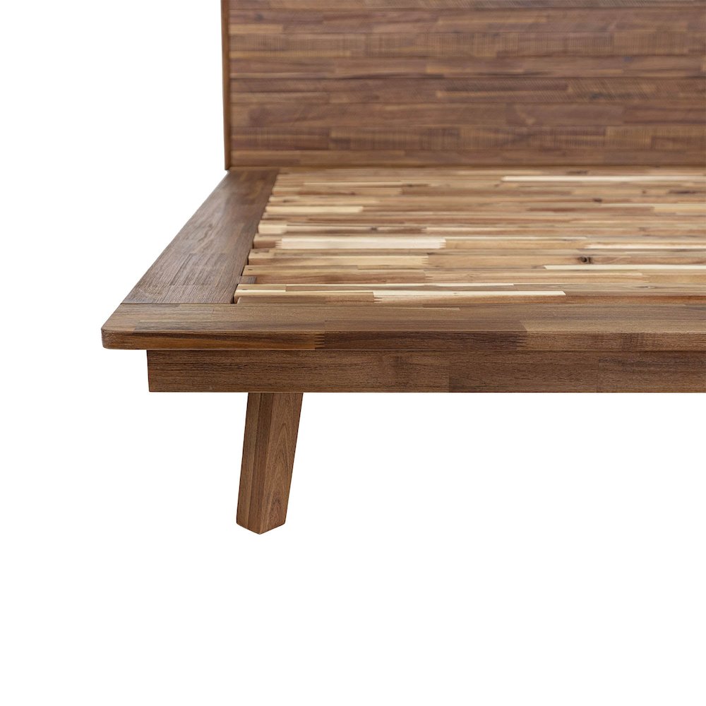 Gia Queen Bed - Warm Pecan. Picture 11