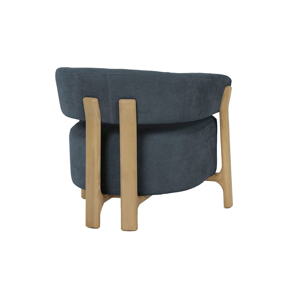 Harlow Club Chair - Spruce Grey Chenille. Picture 7