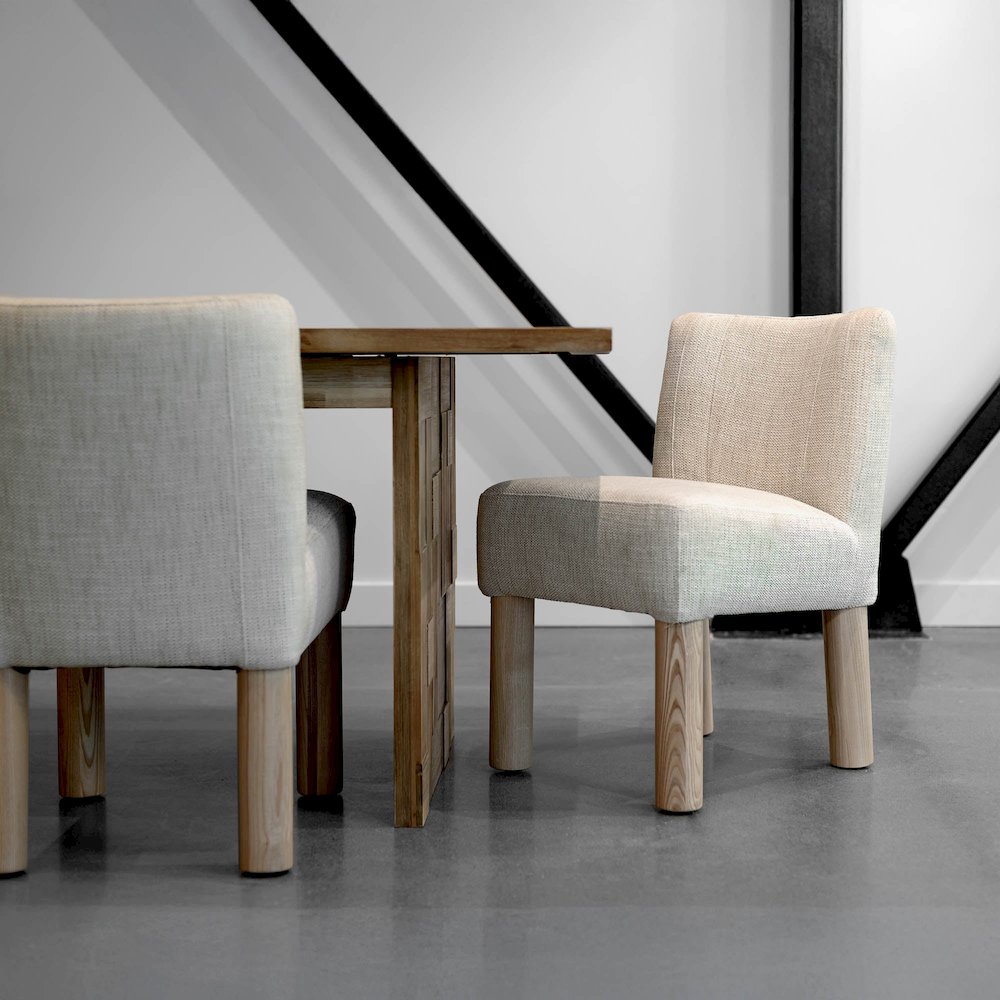 Destiny Dining Chair - Tweed Natural. Picture 2