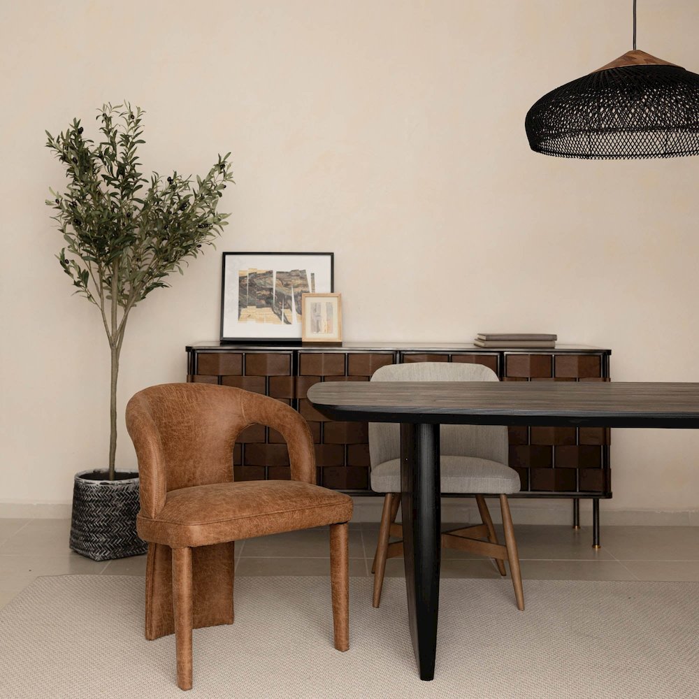Naomi Dining Chair - Cognac. Picture 2