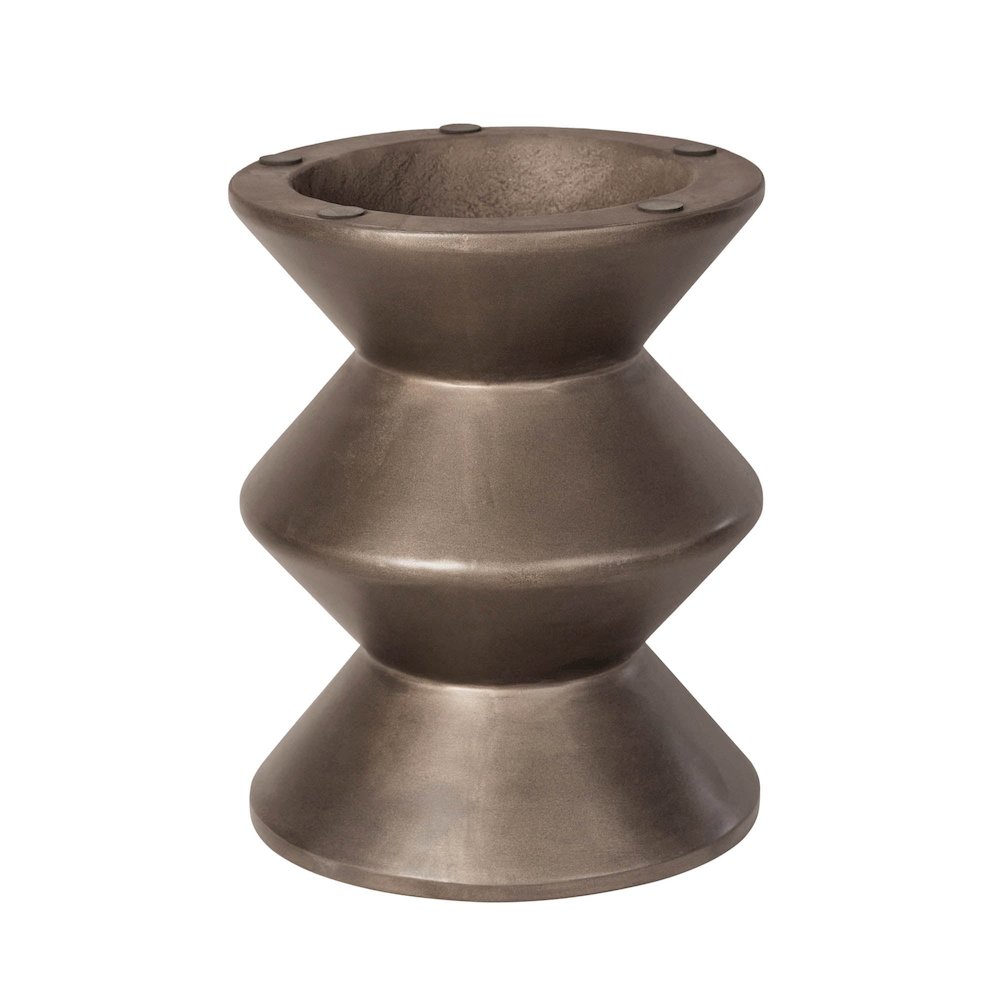 Concrete Inverted Side Table - Bronze. Picture 6