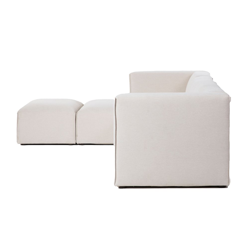 Premium Left Modular Sectional with Ottoman. Picture 5
