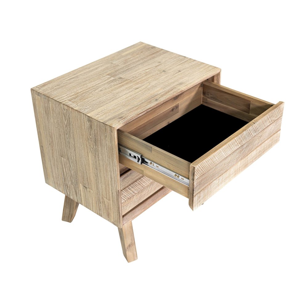 Gia 2 Drawer Nightstand - Light Driftwood. Picture 17