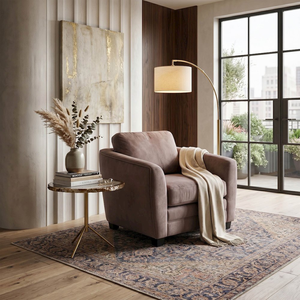 Baltimo Club Chair - Ash Brown (VT). Picture 2