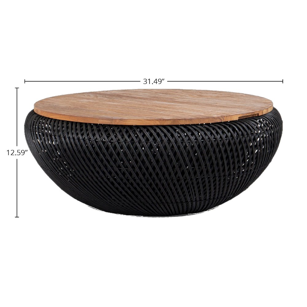 D-Bodhi Wave Coffee Table - Black. Picture 11