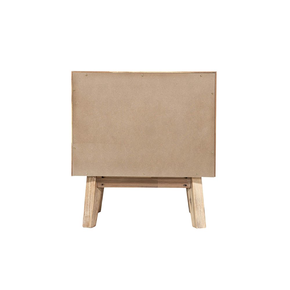 Gia 2 Drawer Nightstand - Light Driftwood. Picture 14