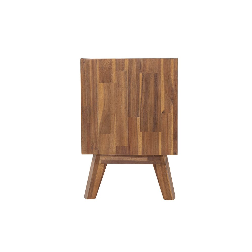 Gia 2 Drawer Nightstand - Warm Pecan. Picture 5