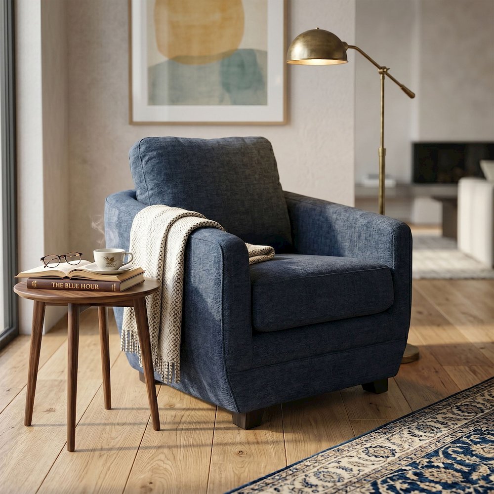 Baltimo Club Chair - Midnight Blue (VT). Picture 2