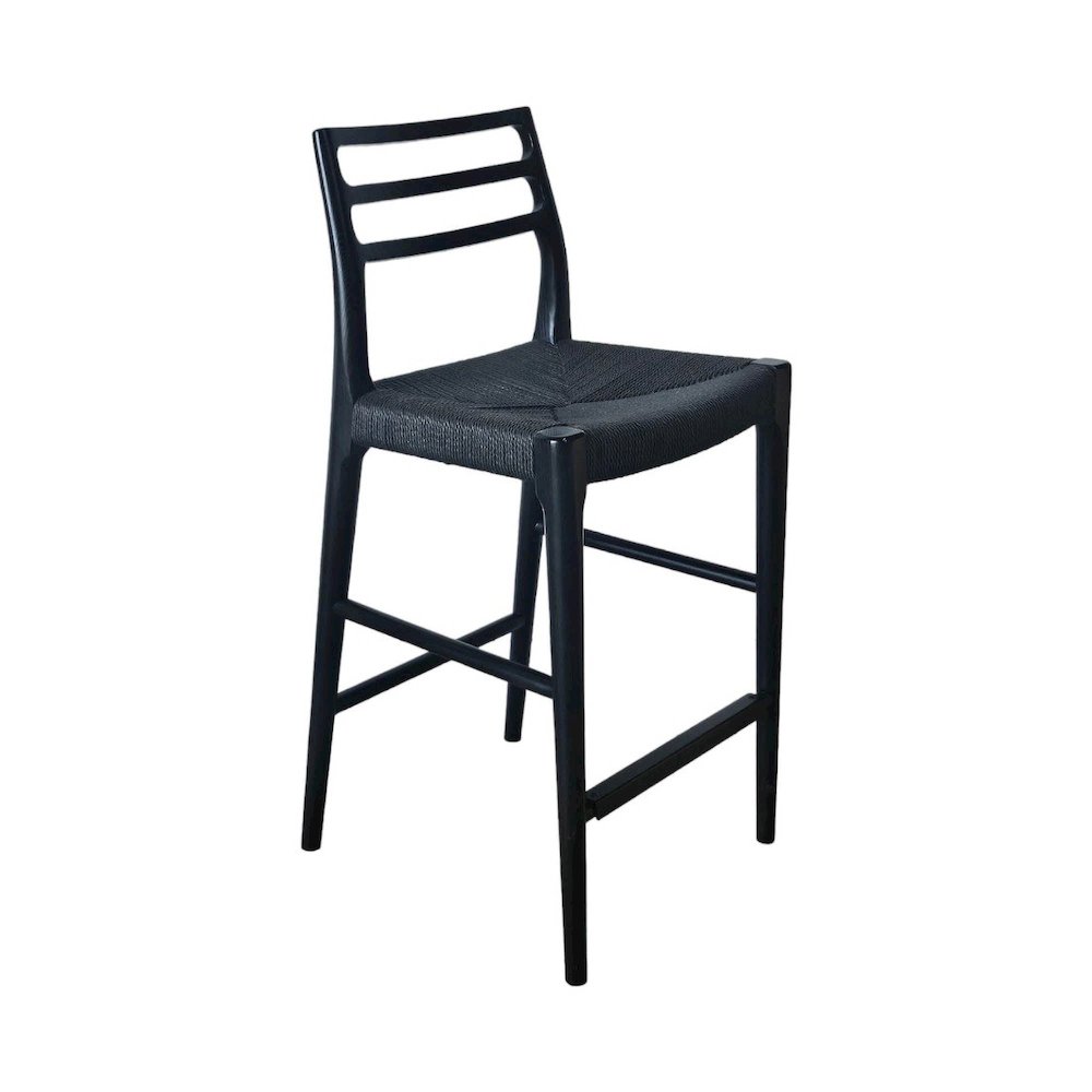 Java Bar Stool with 28" Seat Height - Black. Picture 2