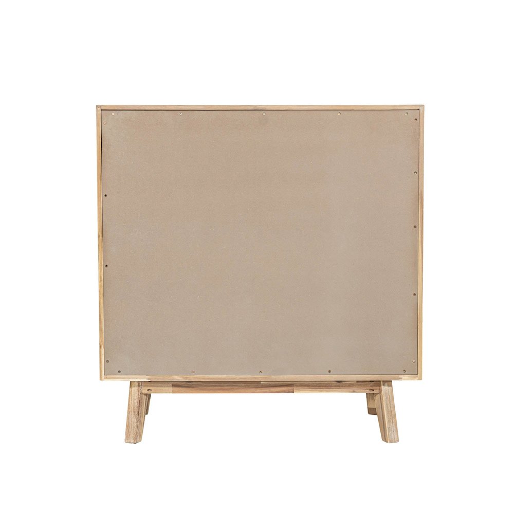Gia 5 Drawer Chest - Light Driftwood. Picture 8
